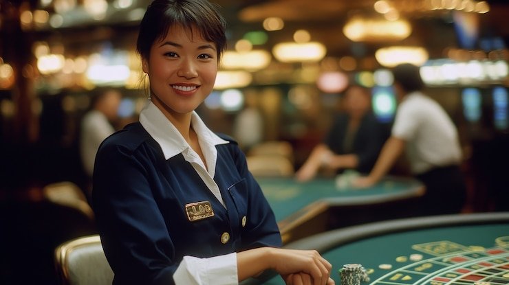 Pengguna son4d menikmati live casino dengan layar smartphone di ruang santai